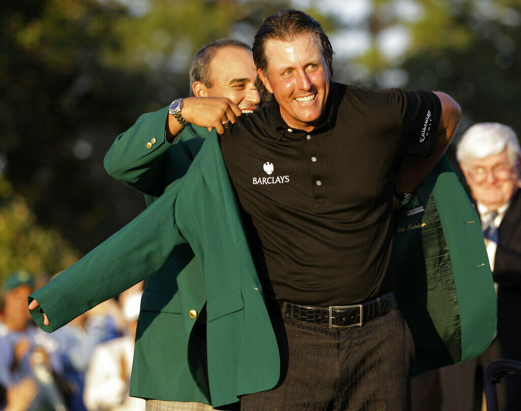 Phil Mickelson ganó el Masters en 3 oportunidades