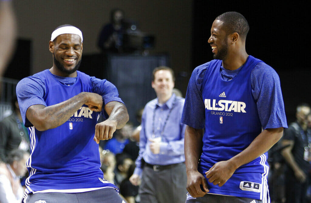 LeBron James brilló junto a Wade en el Juego de Estrellas de 2012