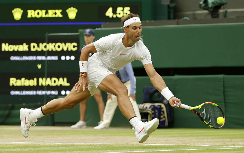 Rafael Nadal won his first Wimbledon title in 2008