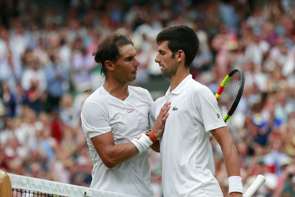 Nadal and Djokovic are two of the best tennis players in history