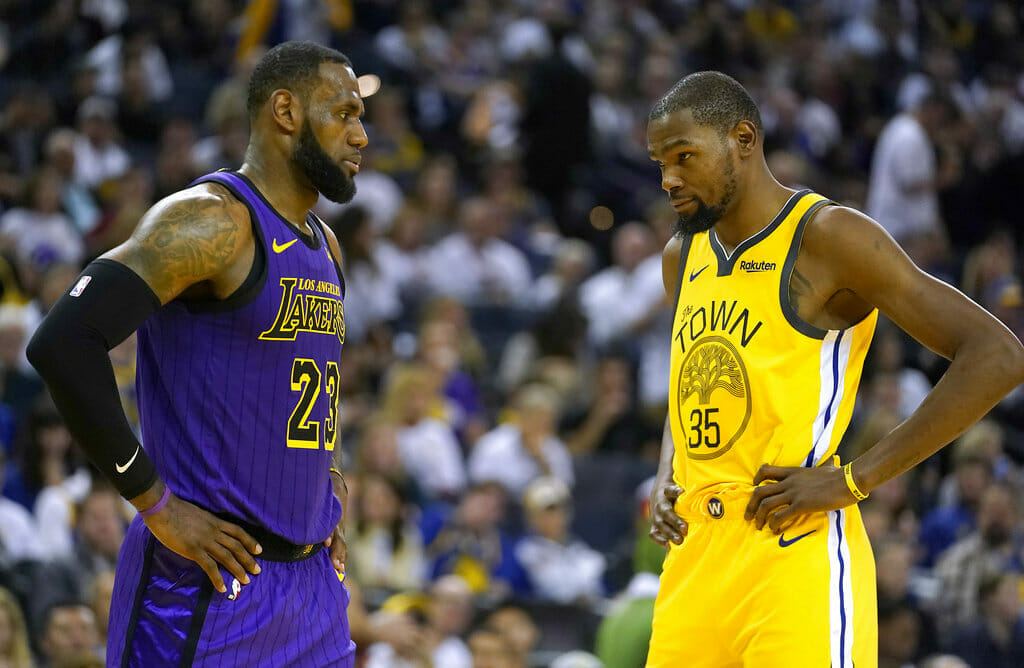 LeBron James and Kevin Durant are two of the best players in NBA history