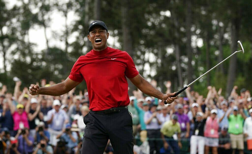 Tiger Woods ganó el Masters en cinco ocasiones