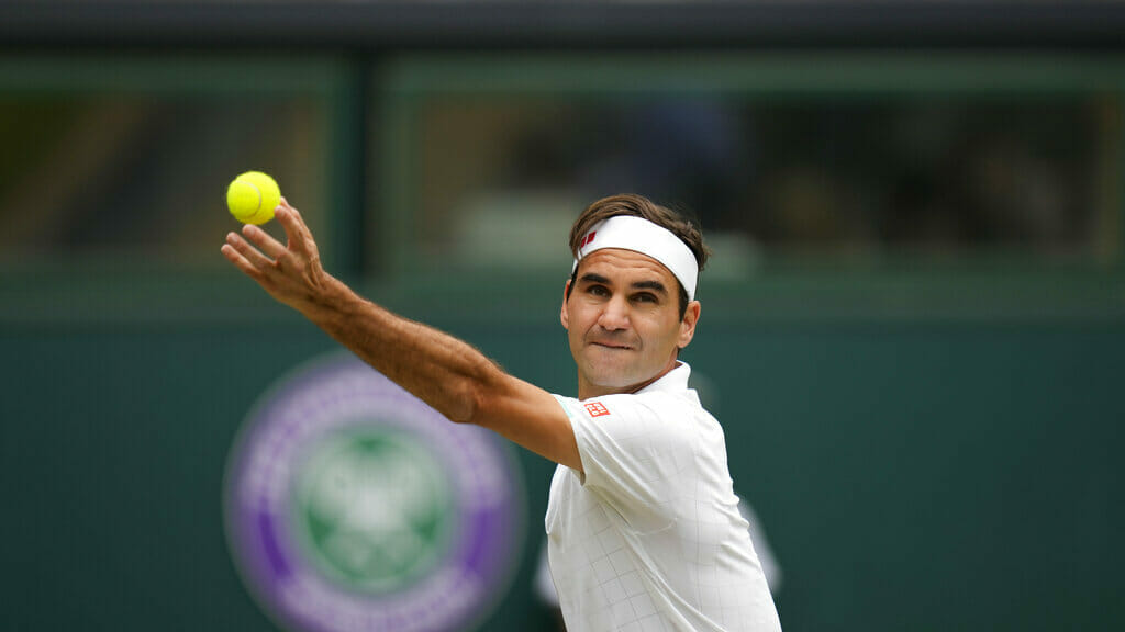 Roger Federer es ocho veces ganador de Wimbledon