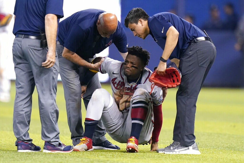 ronald acuña jr. bravos injury