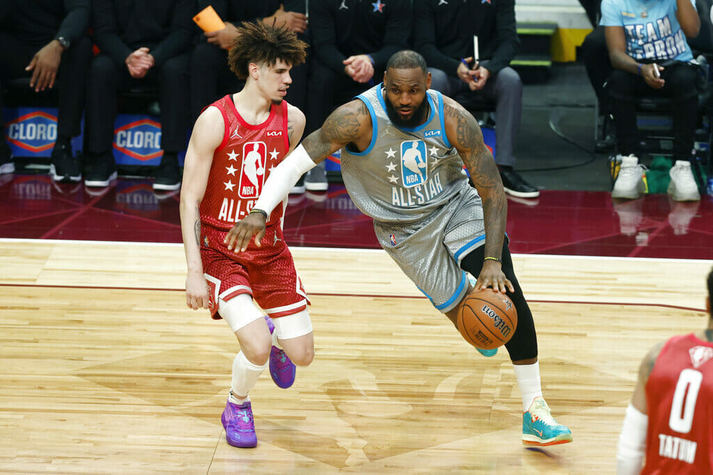 LeBron fue capitán en el All Star Game de NBA 2022