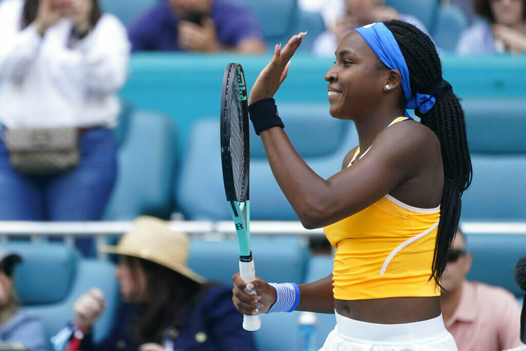 Coco Gauff is one of the young tennis players shining at the WTA