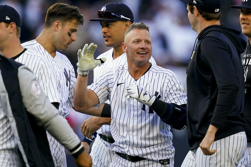 Josh Donaldson hit the game-winning homer against the Red Sox