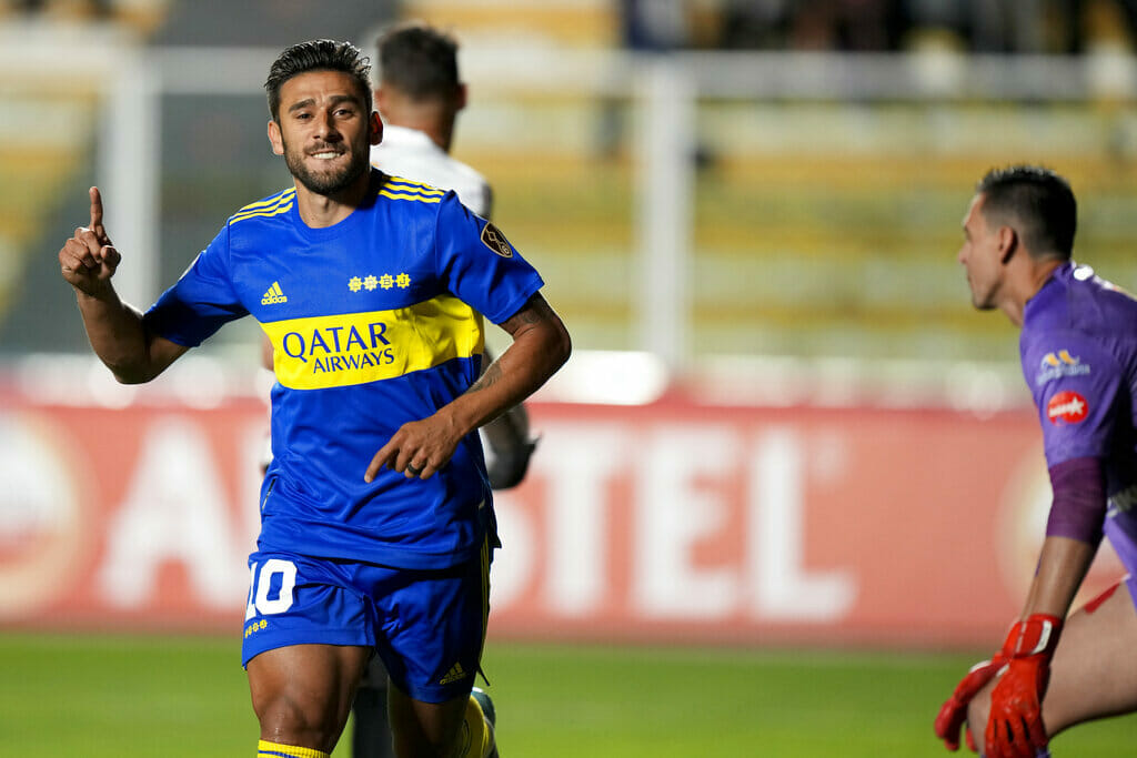 Eduardo Salvio is one of Boca Juniors' star players in Copa Libertadores