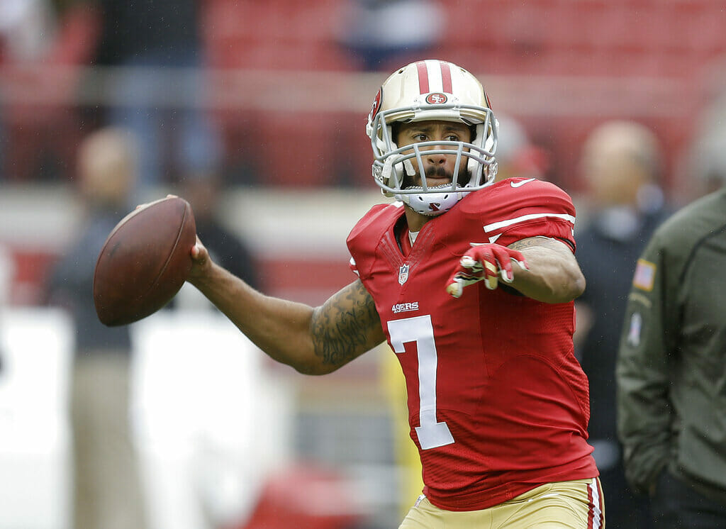 Colin Kaepernick jugó con los San Francisco 49ers entre 2011 y 2016