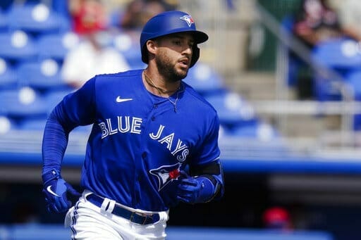 George Springer is the leadoff hitter for the Blue Jays.