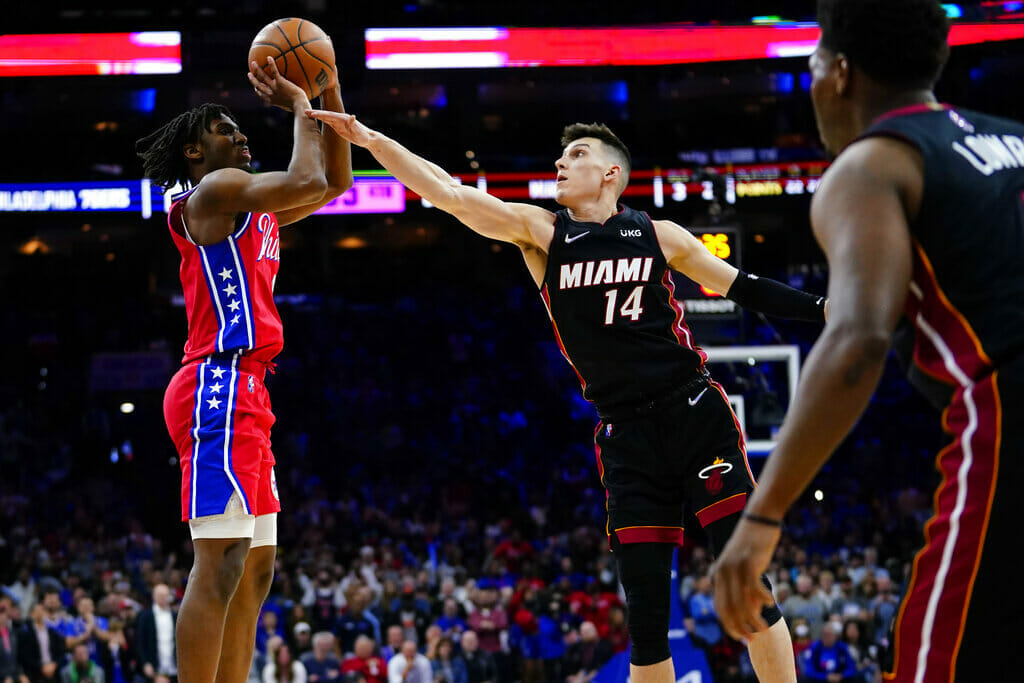 Tyrese Maxey, Tyler Herro - NBA Playoffs: Previa y Probabilidades de Miami Heat vs Philadelphia 76ers