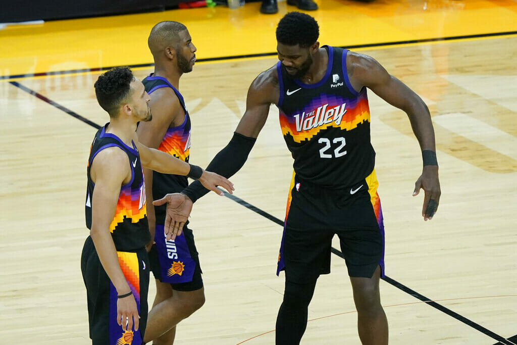 Deandre Ayton, Chris Paul, Devin Booker - Phoenix Suns vs Dallas Mavericks