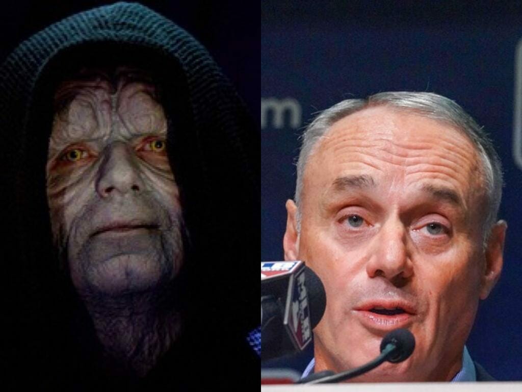 Rob Manfred - Star Wars characters if they were athletes in real life