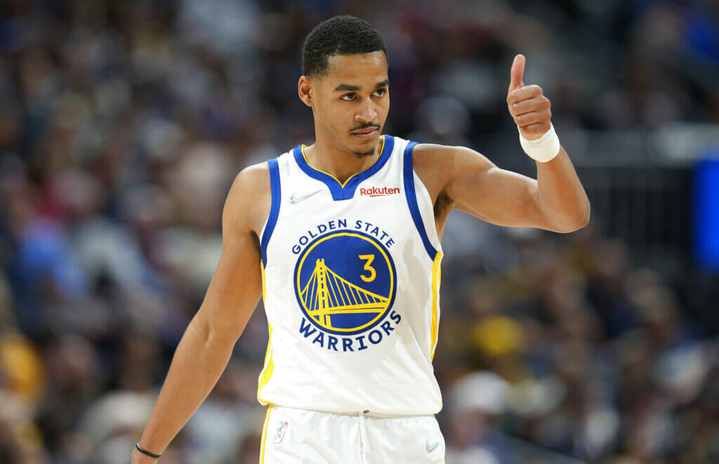 Jordan Poole - Warriors completan remontada ante Denver Nuggets en postemporada