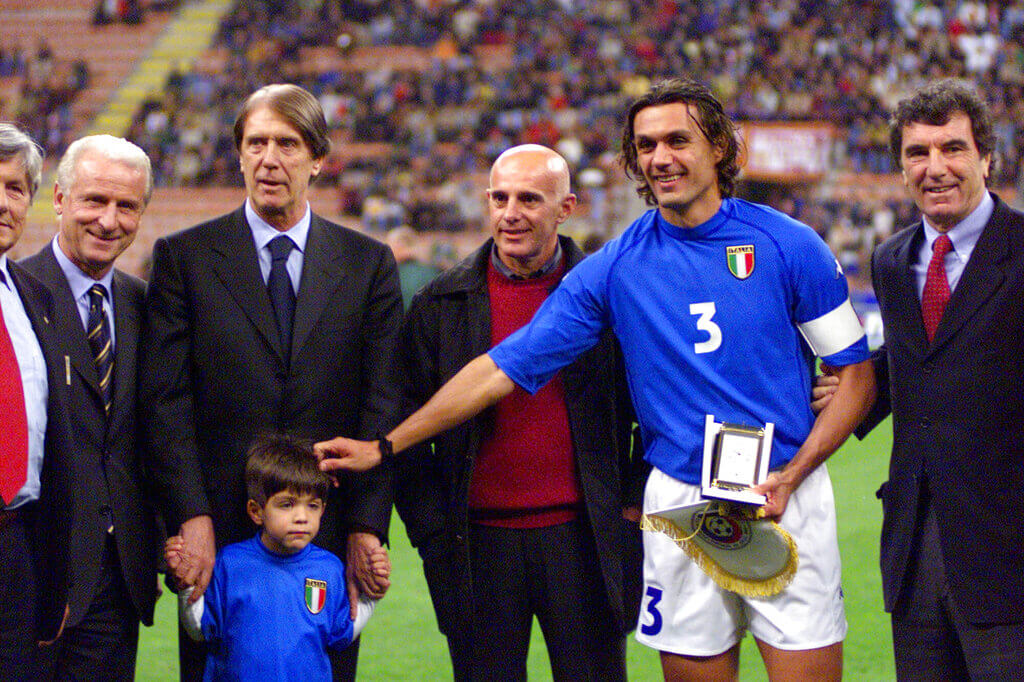 Paolo Maldini y Cesare Maldini representaron a Italia en el Mundial Francia 1998