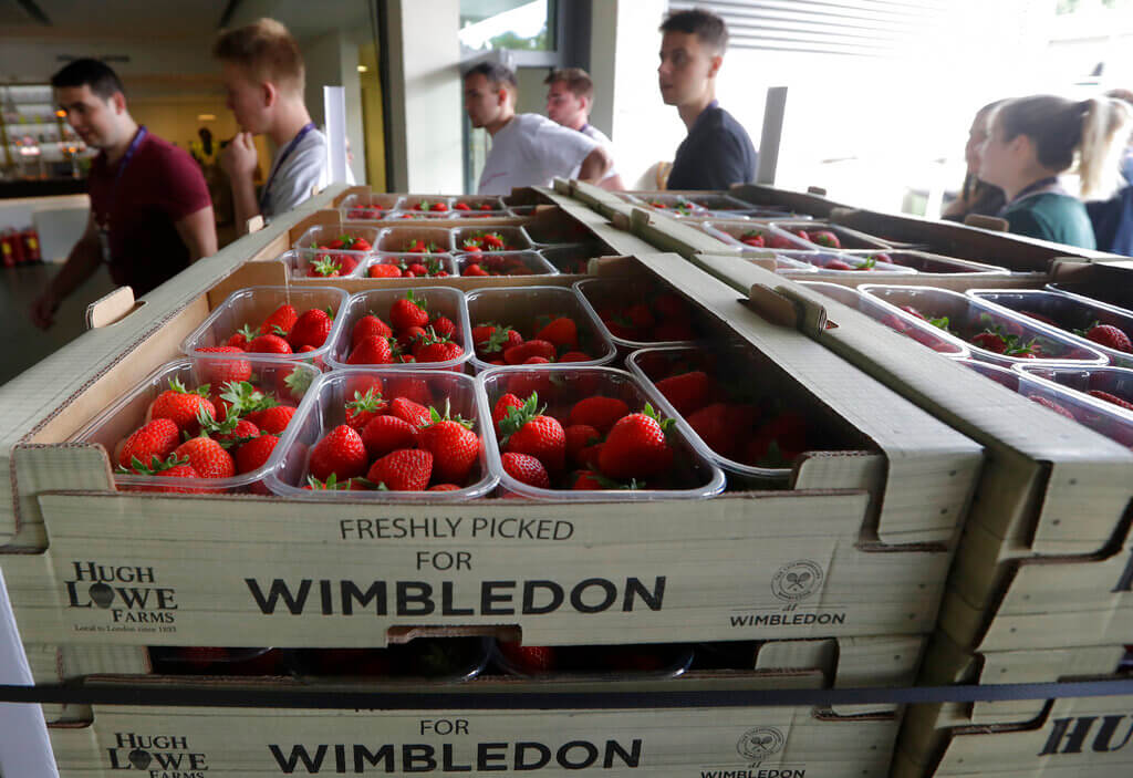 What to eat at Wimbledon 2022: strawberries ready for the cream