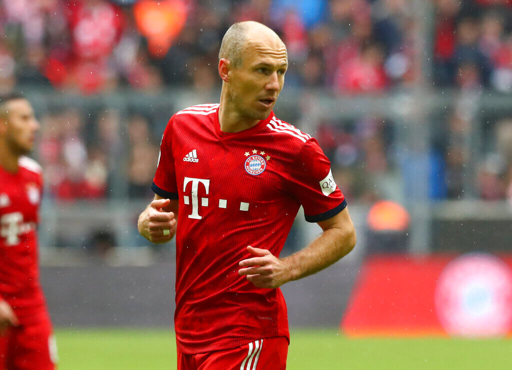 Arjen Robben lived years of glory with Bayern Munich