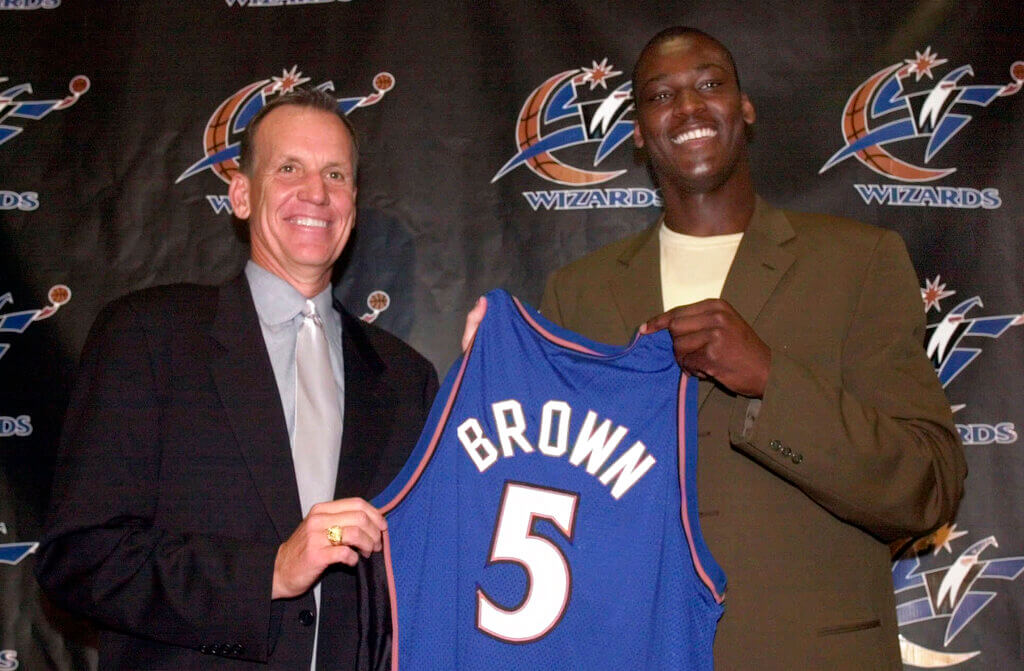 Kwame Brown came to the NBA with the Wizards