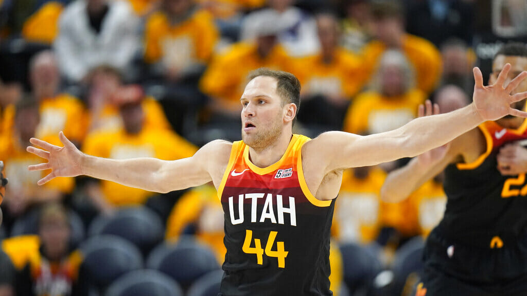 Bojan Bogdanovic is one of the veterans of the Utah Jazz