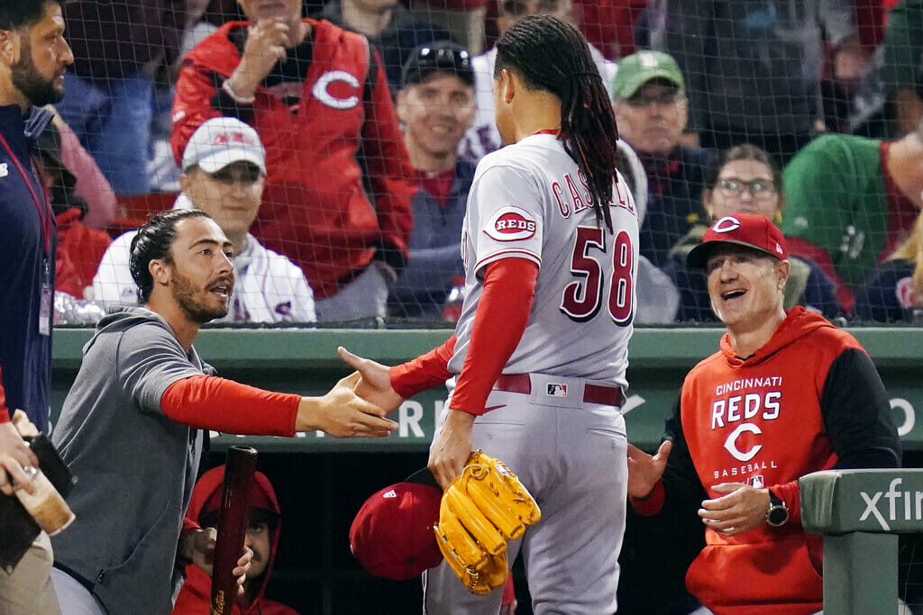 cincinnati reds louis castle fenway park