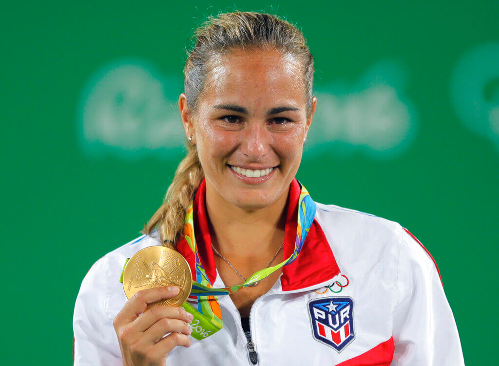 Monica Puig won the gold medal at the 2016 Rio Olympics.