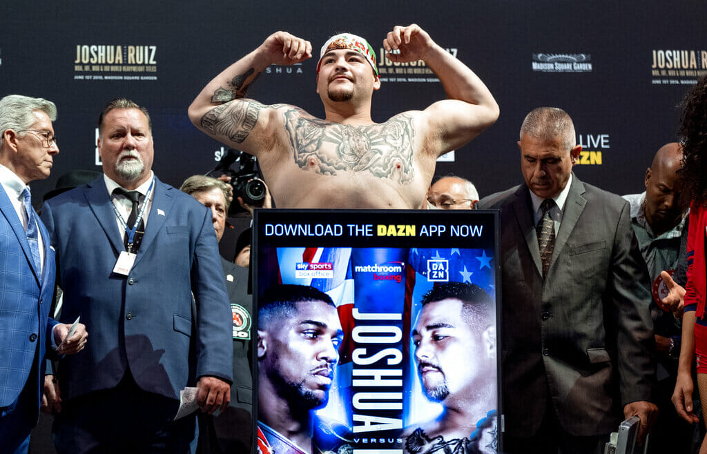 Andy Ruiz  entrena con Alfredo Osuna