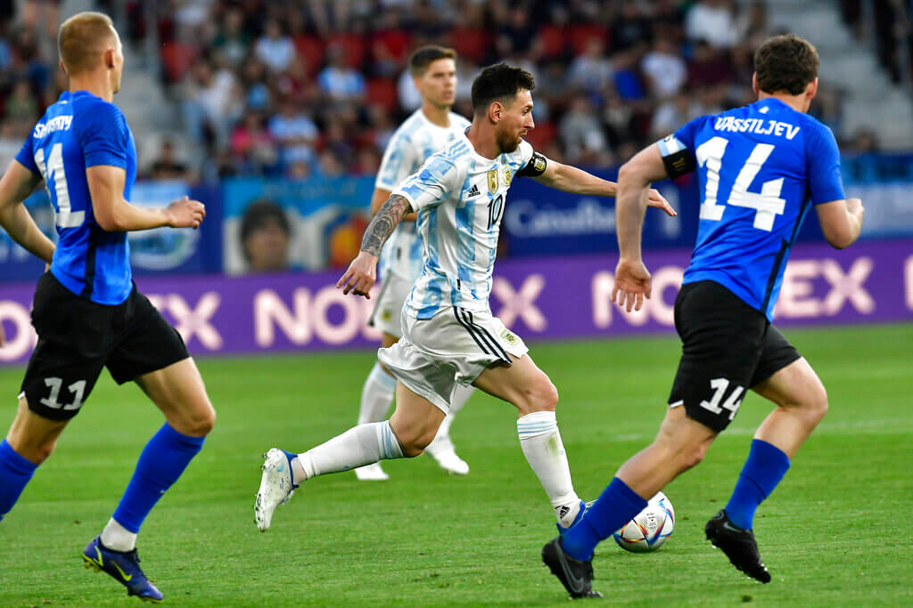 Lionel Messi - cinco goles con la Selección Argentina