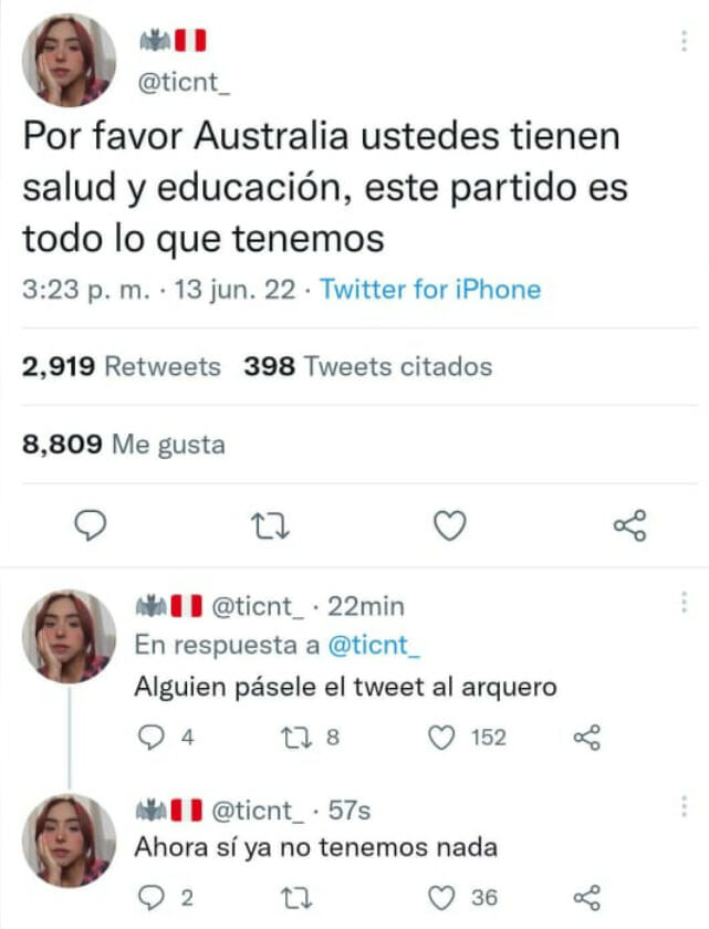 Repechaje Qatar 2022 Australia vs Perú  mejores memes y reacciones