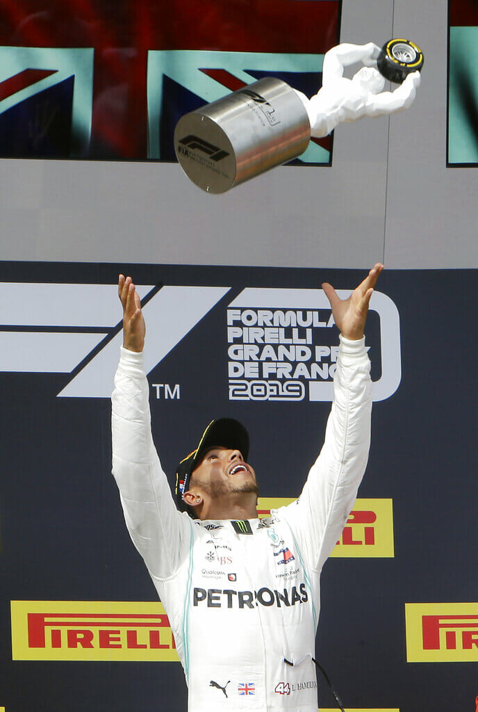 3 campeones del GP de Francia en F1: Hamilton