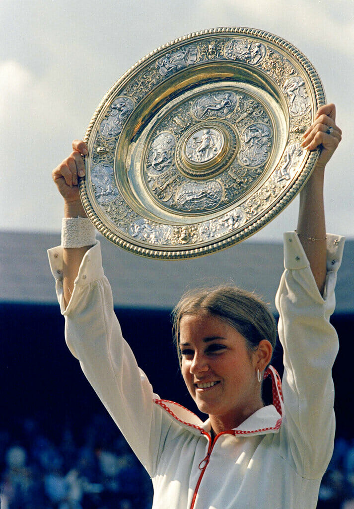 WTA players with the most Grand Slam match wins: Chris Evert