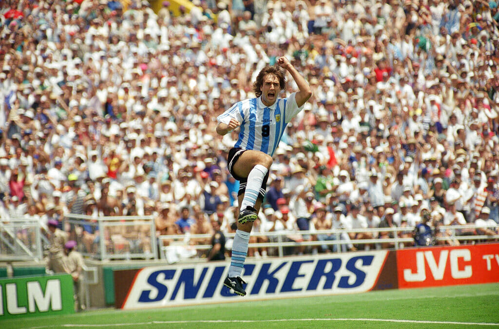 Latin American top goalscorers in World Cups - Gabriel Omar Batistuta