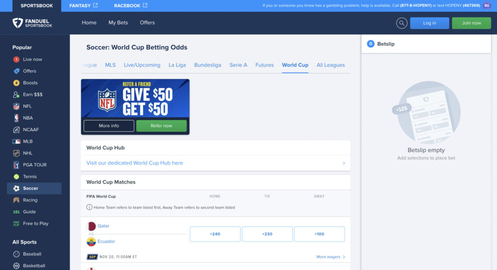 The 3 sportsbooks with the best world cup betting offers for New York residents 2022