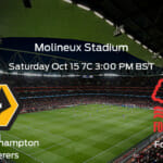 Wolverhampton Wanderers FC vs Nottingham Forest Prediction Odds