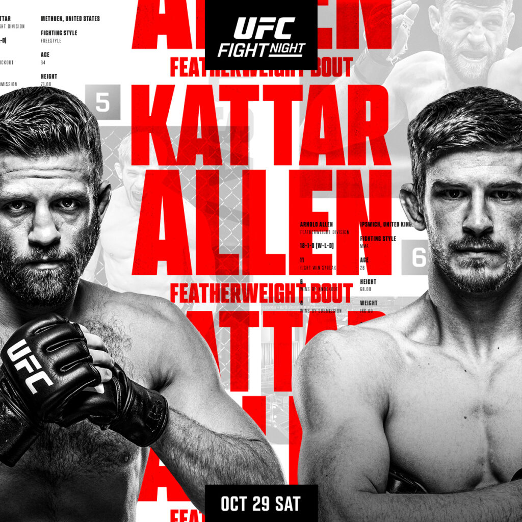 Calvin Kattar vs Arnold Allen Predicciones Pronóstico Cuotas y Apuestas para el Ufc Fight Night 213 el 29 de octubre de 2022