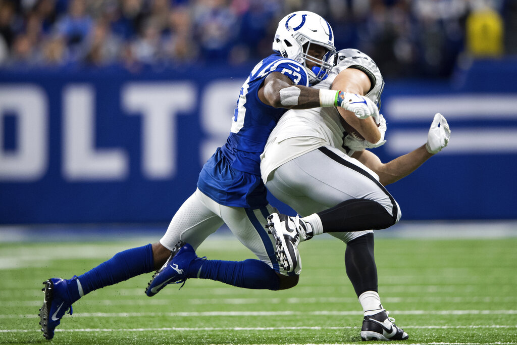 Colts vs Raiders pronóstico predicción cuotas previa apuestas Semana 10 NFL 13 de noviembre 2022