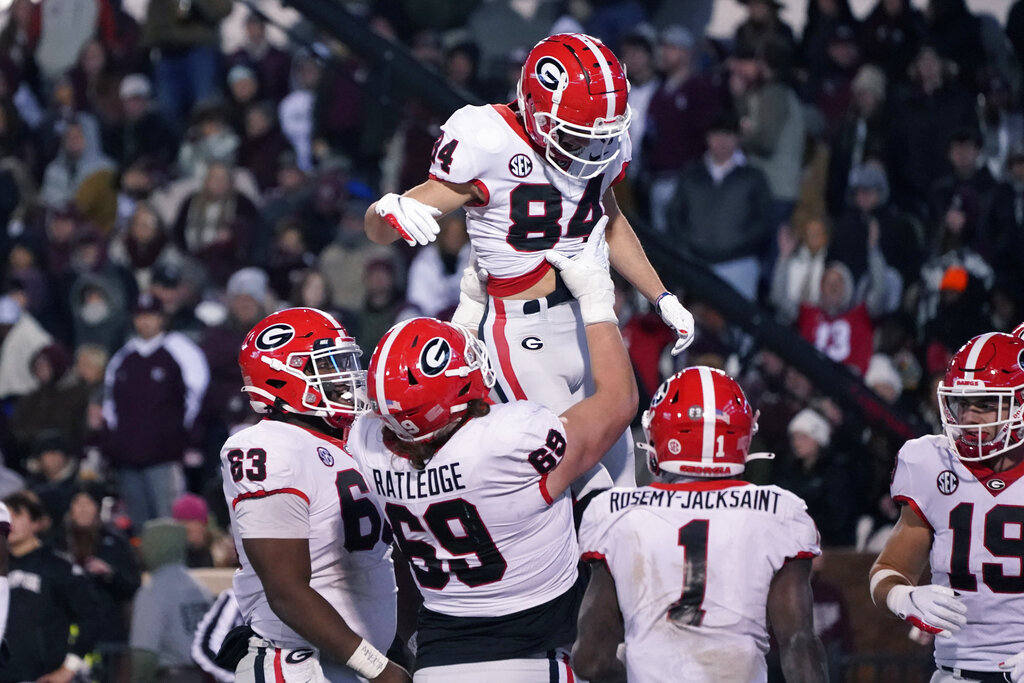 Predicciones pronóstico cuotas previa apuestas fútbol americano universitario NCAA LSU vs Georgia 3 de diciembre de 2022