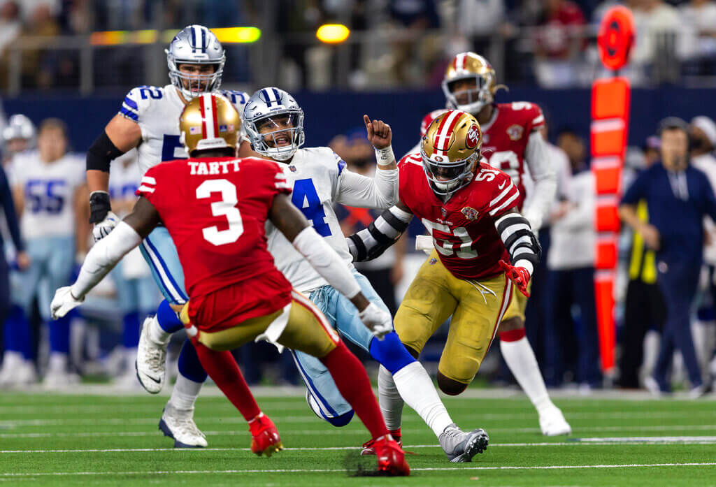 Cowboys vs 49ers pronóstico predicción cuotas previa apuestas Ronda Divisional NFC NFL Playoffs 22 de enero 2023