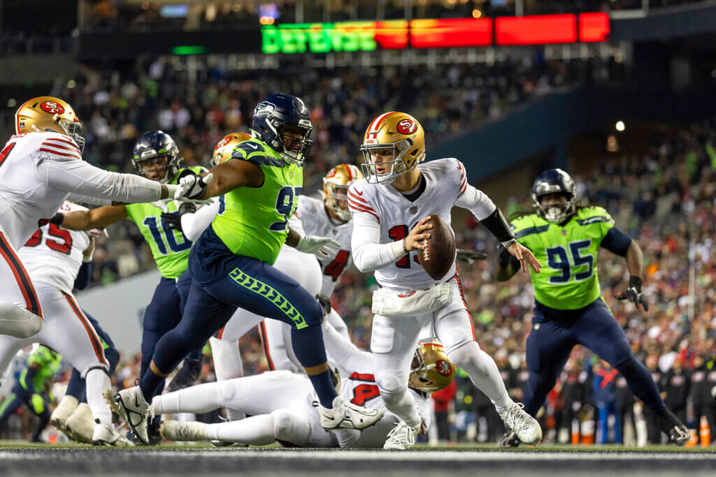 Seahawks vs 49ers pronóstico predicción cuotas previa apuestas NFL playoffs Wild Card NFC 14 de enero 2023