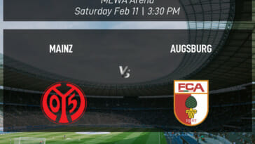 1. FSV Mainz 05 vs FC Augsburg Prediction Odds