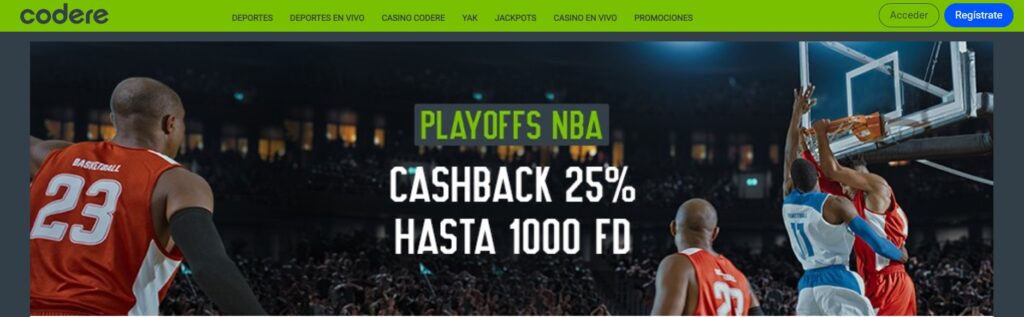 Mejor NBA playoff promociones codere México 2023