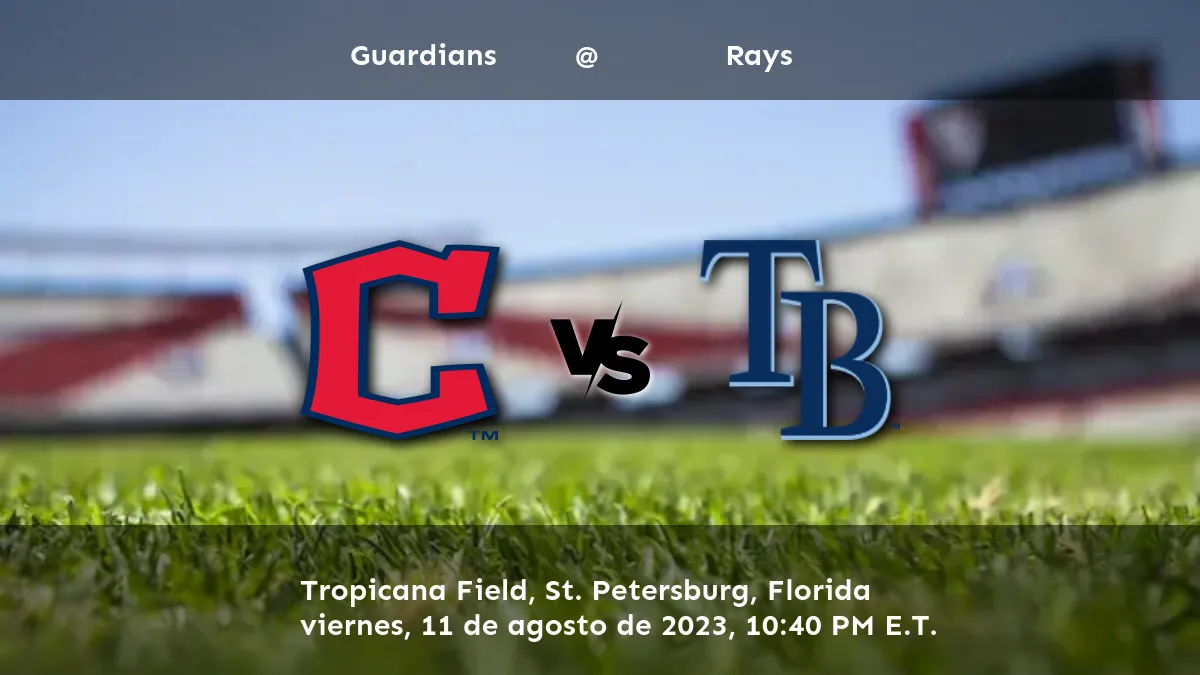 Rays vs guardians pronostico y apuestas 11 de agosto del 2023