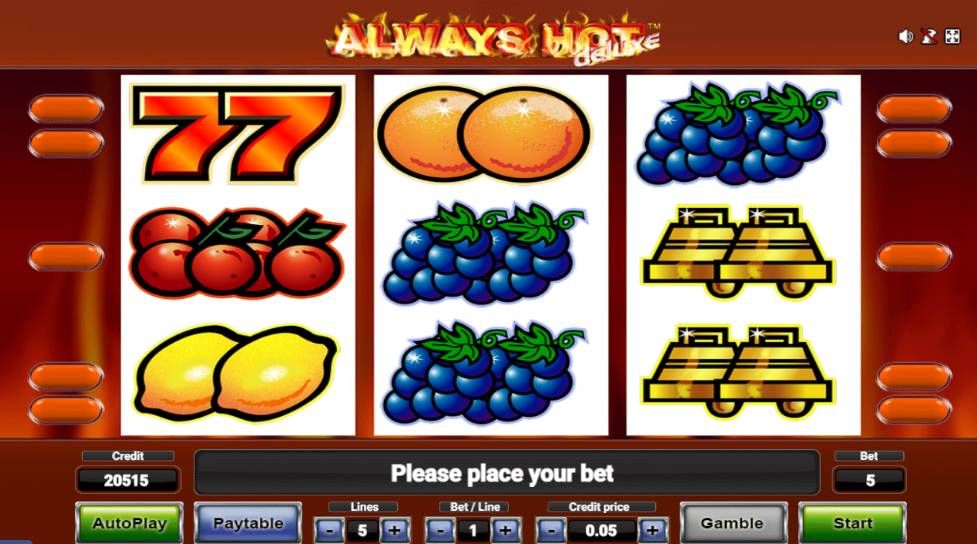 always hot deluxe reseña slot 2023 giros gratis