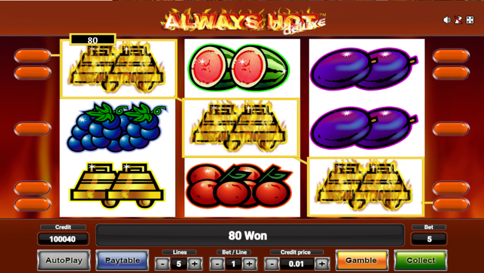 always hot deluxe reseña slot 2023 giros gratis