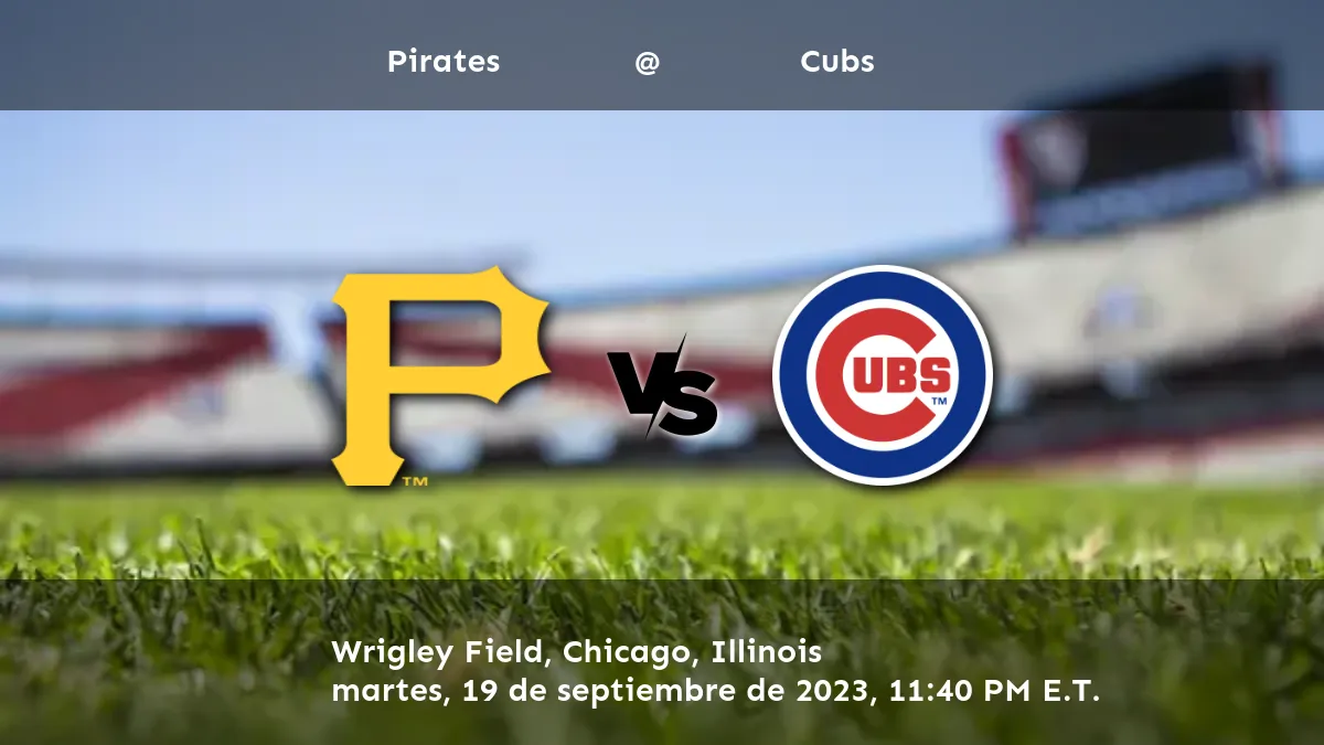 Cubs vs Pirates Predictions, Picks, and Odds September 19, 2023