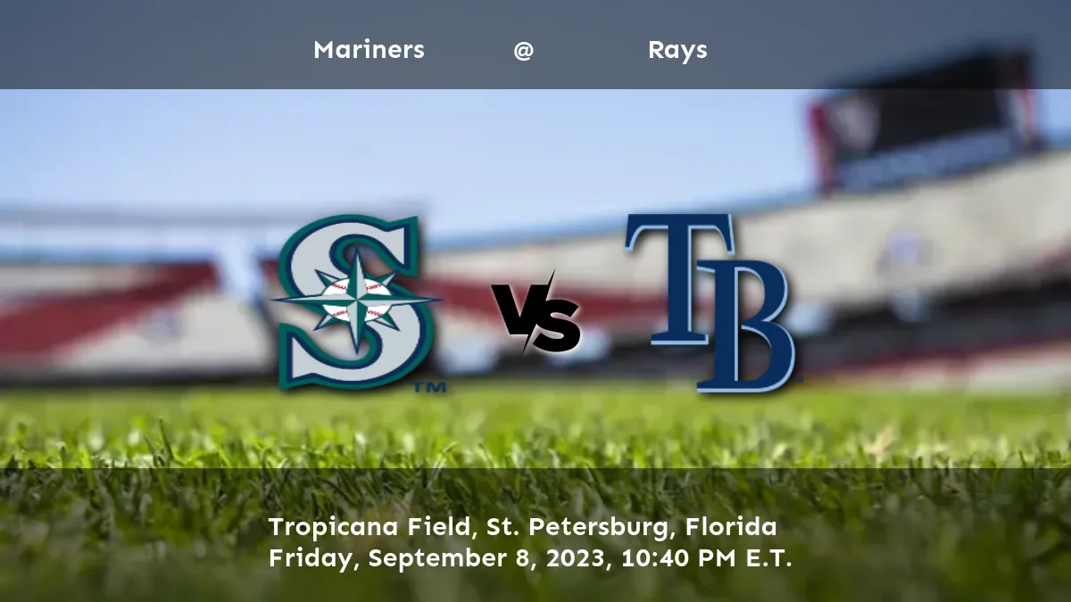 Rays vs Mariners Predictions, Picks, and Odds September 8, 2023