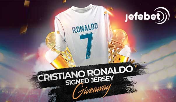 Cristiano Ronaldo signed jersey giveaway