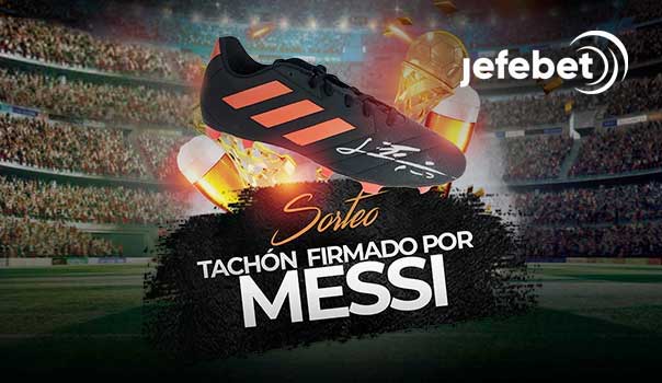Sorteo tachón firmado por Messi
