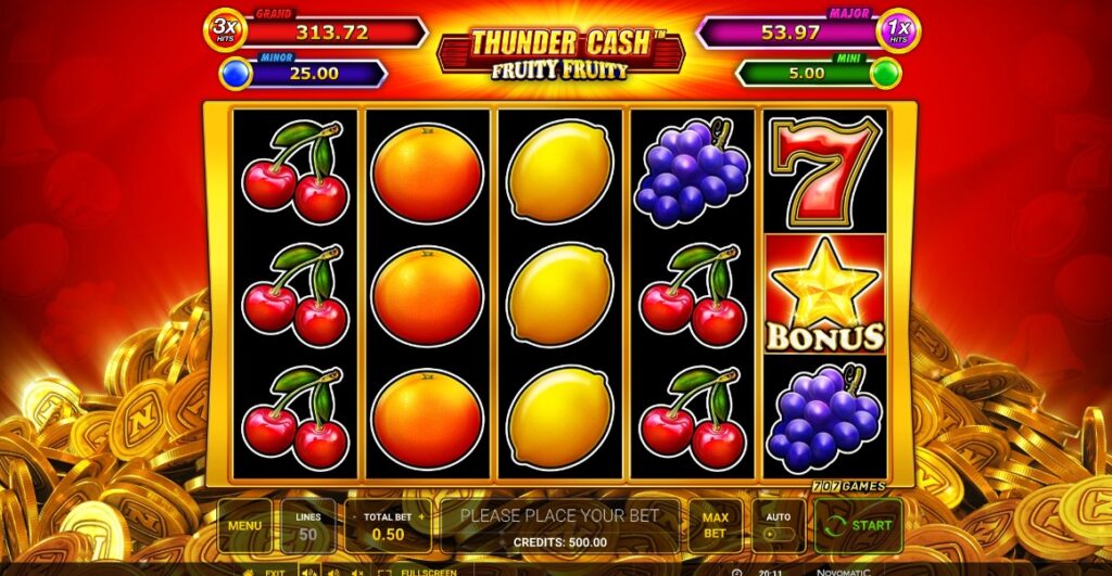 Thunder Cash Fruity Fruity reseña de tragamonedas 2023-2024