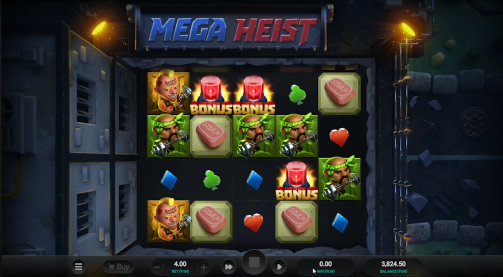 Mega Heist reseña de tragamonedas 2024