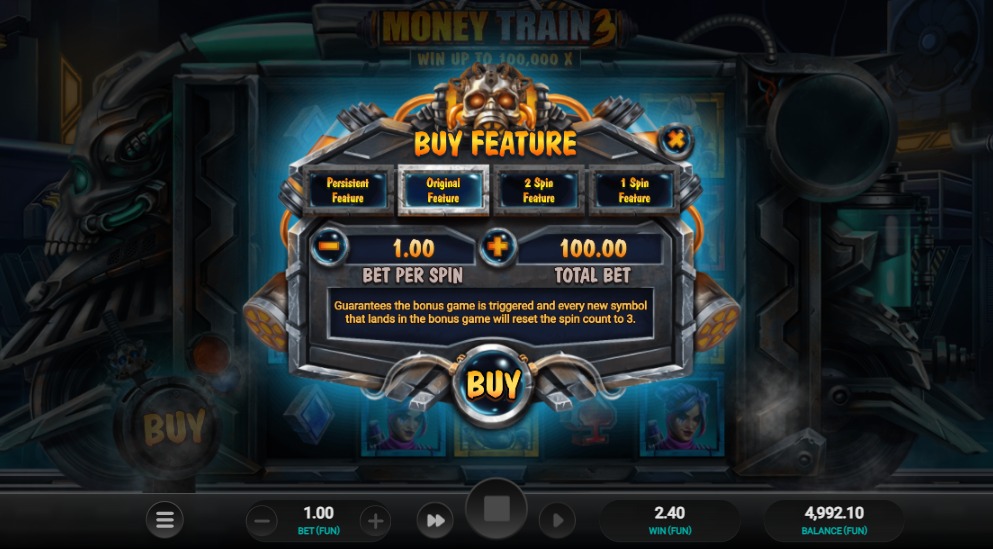 Money Train 3 reseña de tragamonedas 2024